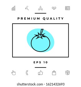 Tomato line Icon - graphic elements for your design