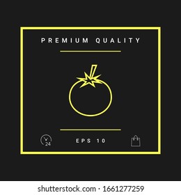 Tomato line Icon - graphic elements for your design