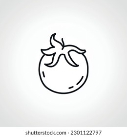 Tomato line icon. Tomato linear icon