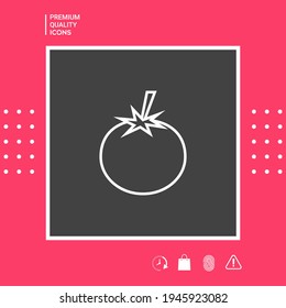 Tomato line Icon. Signs and symbols for your design