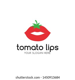 Tomato Lips Icon Logo Design