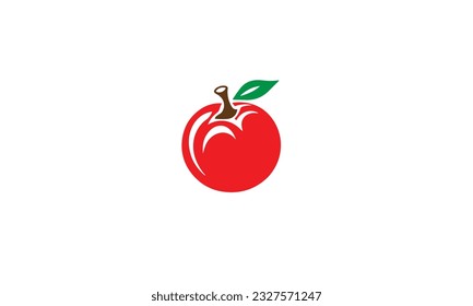 Tomatenlogo, schwarz, einfache flache Symbol auf weißem Hintergrund