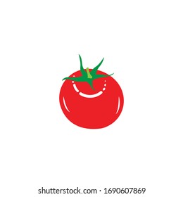 Tomato logo icon vector illustration.