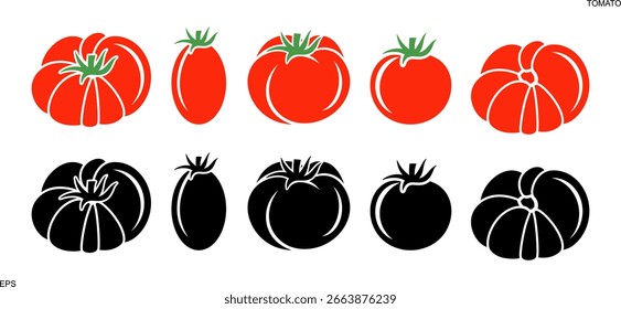 Tomato logo. Isolated tomato on white background