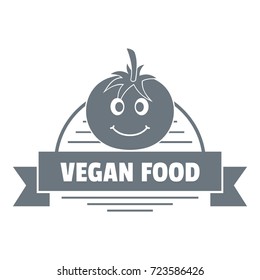 Tomato logo. Simple illustration of tomato vector logo for web