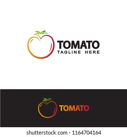 tomato logo template design vector