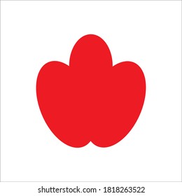 Ilustración del diseño vectorial del logotipo del tomate