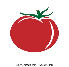 Tomato logo vector icon design eps 10