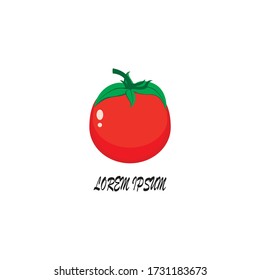 diseño de ilustración vectorial del logotipo del tomate