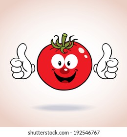 tomato mascot cartoon character