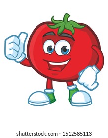 tomato mascot cartoon character vector