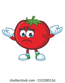 tomato mascot cartoon character vector