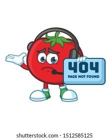 tomato mascot cartoon character vector