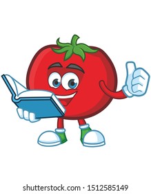 tomato mascot cartoon character vector