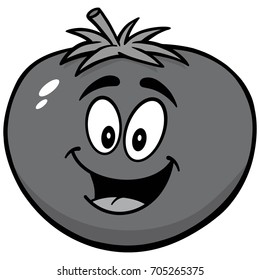 Tomato Mascot Illustration