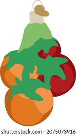 Tomato in minimalistic flat vector style 