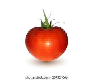 tomato mosaic of polygons