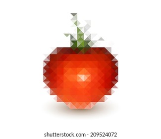 tomato mosaic of polygons 