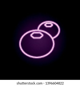 a tomato neon icon. Elements of Fruit set. Simple icon for websites, web design, mobile app, info graphics