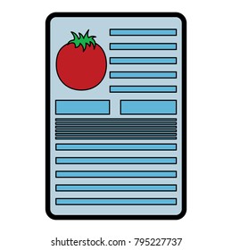 tomato nutrition facts label template