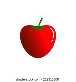tomato on white background 