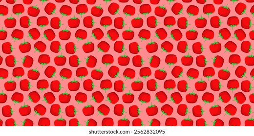 tomato pattern Background. flat illustration tomato background. seamless pattern tomato. tomato flat illustration background.