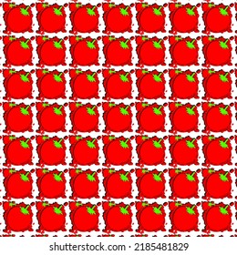 Plantilla de patrón de tomate para el famoso festival de tomate español