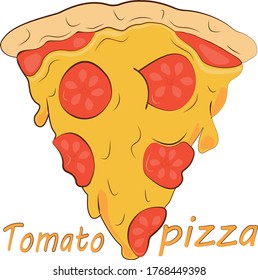 Ilustración vectorial de Tomato Pizza