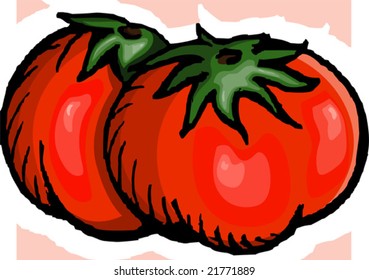  tomato in red background	