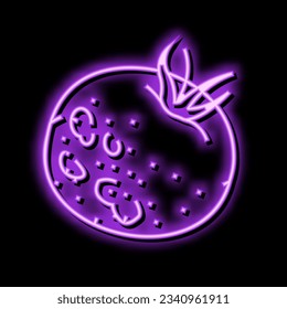 tomato rotten food neon light sign vector. tomato rotten food sign. isolated symbol illustration