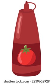 tomato sauce bottle icon isolated