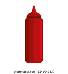 tomato sauce bottle isolated icon
