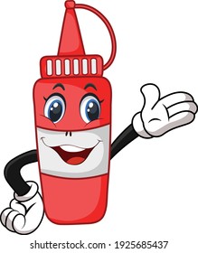 Tomato sauce cartoon vector art and illustration