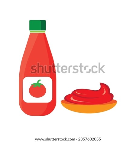 tomato sauce icon logo vector design template