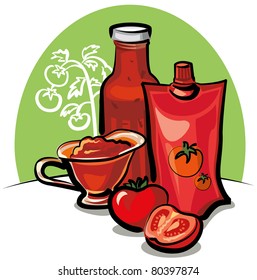 tomato sauce and ketchup