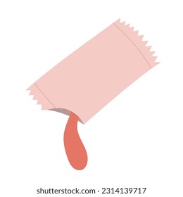Tomato sauce package. vector illustration