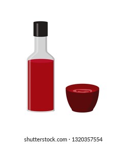Tomato sauce, vector illustration