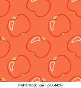 Tomato Seamless Pattern Kid's Style Hand Drawn