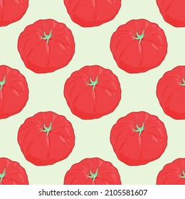 tomato seamless pattern. vector illustration