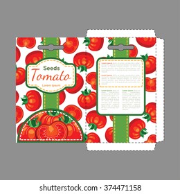 Tomato seeds. Pocket design