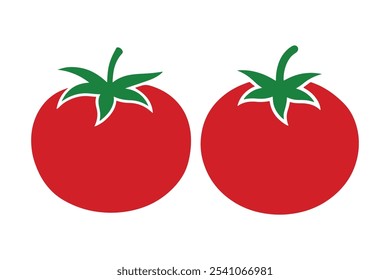 Ilustración vectorial de la silueta del tomate, Paquete del Vector del tomate 