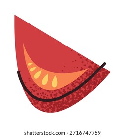 Fatia de tomate para cozinhar macarrão