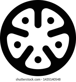 Tomato Slice Produce Vector Icon