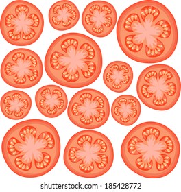 tomato slices - Illustration