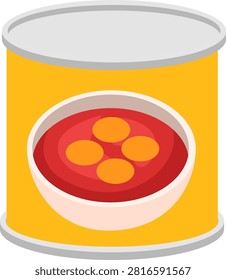 Tomato Soup Can Package Vector