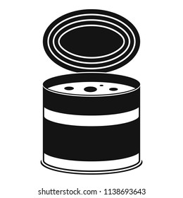 Tomato tin can icon. Simple illustration of tomato tin can vector icon for web design isolated on white background