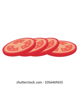 Tomato  vector. free space for text. wallpaper background. ingredient vector.