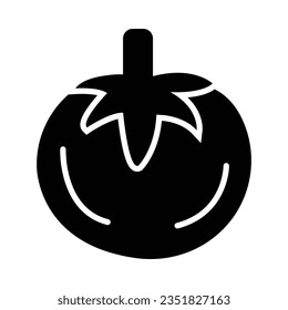 Icono De Glifo Vector De Tomate Para Uso Personal Y Comercial.
