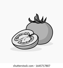 Tomato vector greyscale mode for all purpose