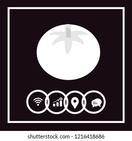 TOMATO VECTOR ICON